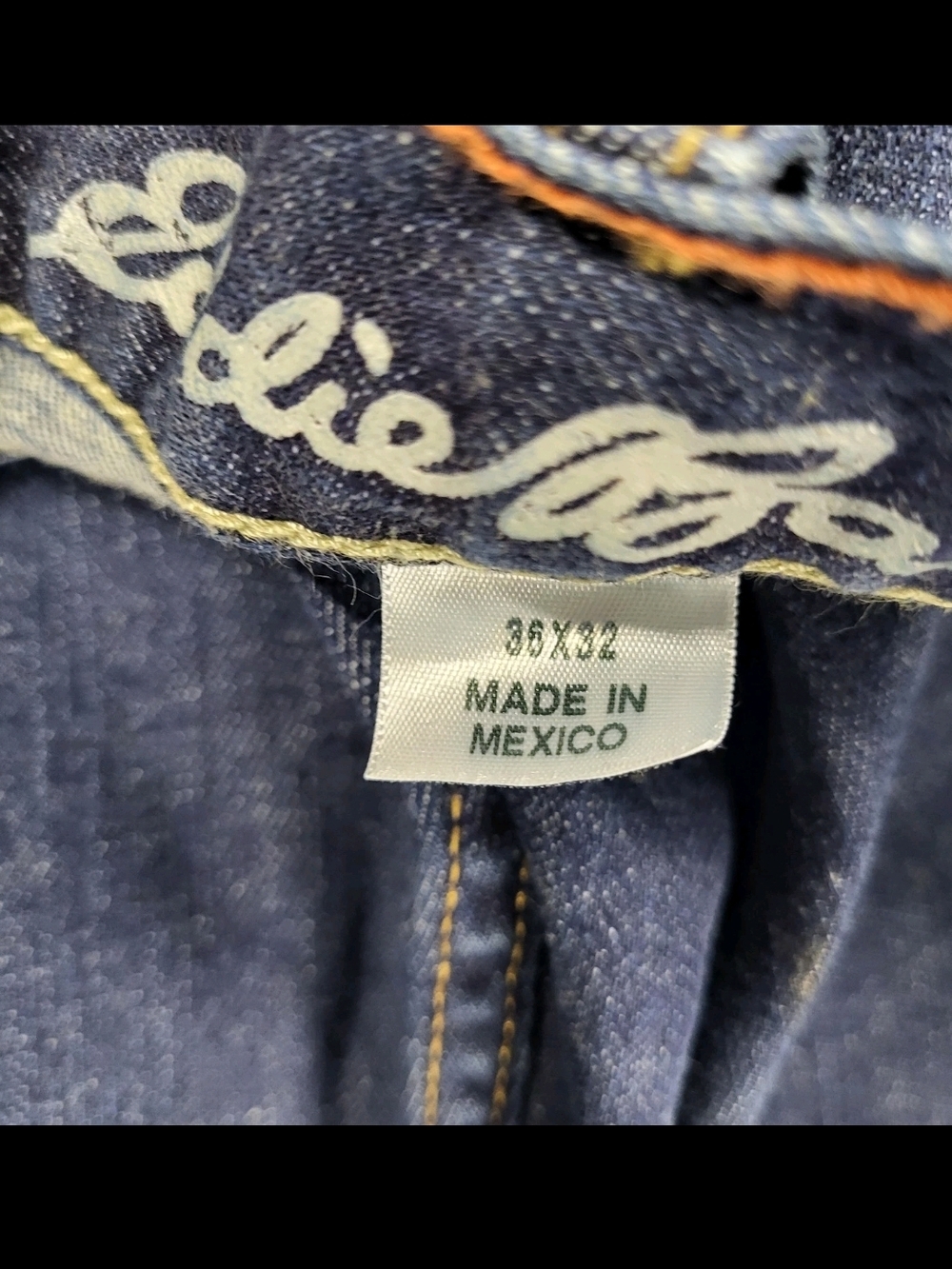 EDDIE BAVER Men's Straight-Leg Jeans in Indigo Blue Size 36 - Picture 5 of 8